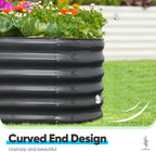 Galvanized Raised Garden Bed Kit Oval Metal Planter