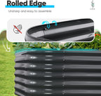 Galvanized Raised Garden Bed Kit Oval Metal Planter