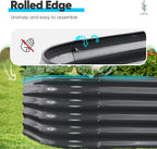 Galvanized Raised Garden Bed Kit Oval Metal Planter