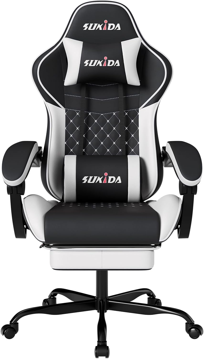 Gaming Ergonomic Chair with Footrest Office Computer Chairs