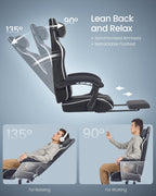 Gaming Chair Ergonomic Office with Footrest