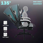 Gaming Chair Ergonomic with High-Density Foam Breathable PU