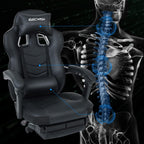 Gaming Chair for Adults with Footrest and Massage