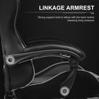 Gaming Chair Massage Computer Chairs with Footrest Headrest