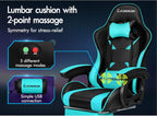 Gaming Chair with 2-Point Massage Lumbar Cushion High