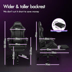 Gaming Chair with 8-Point Massage Ergonomic Computer Office