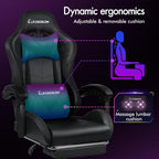 Gaming Chair with 8-Point Massage Ergonomic Computer Office