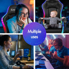 Gaming Chair with 8-Point Massage Ergonomic Computer Office