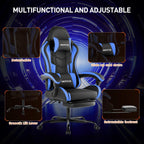 Gaming Chair with Footrest Ergonomic Computer Lumbar Support