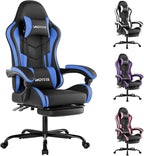 Gaming Chair with Footrest Ergonomic Computer Lumbar Support