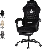 Gaming Chair with Footrest Ergonomic Office Lumbar Support