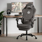 Gaming Chair with Footrest Ergonomic Office Lumbar Support