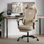 Gaming Chair with Footrest Ergonomic Office Lumbar Support