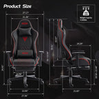 Gaming Chair with Footrest Thicken Seat Gamer Chairs