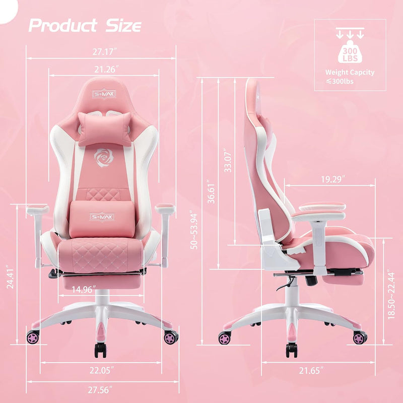 Gaming Chair with Footrest Thicken Seat Gamer Chairs