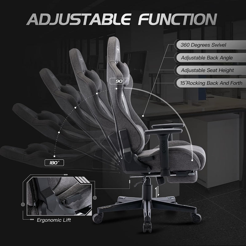 Gaming Chair with Footrest Thicken Seat Gamer Chairs