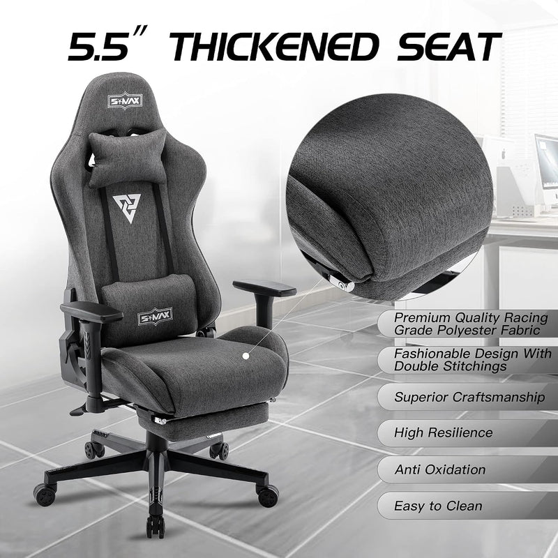 Gaming Chair with Footrest Thicken Seat Gamer Chairs