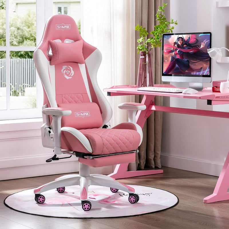 Gaming Chair with Footrest Thicken Seat Gamer Chairs