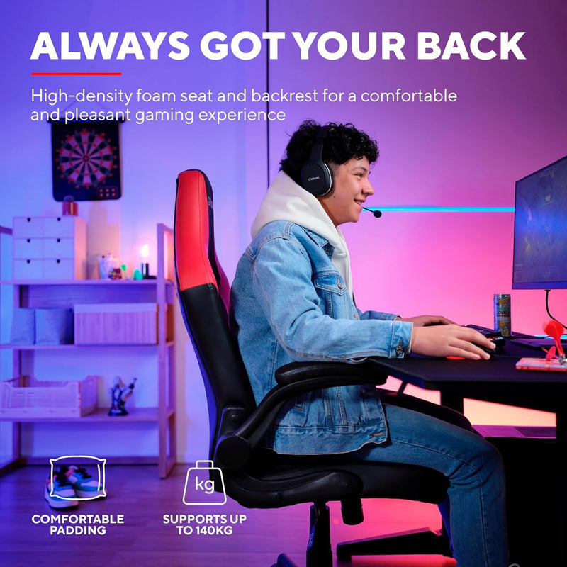 Gaming Chair with Padded Arm Rest