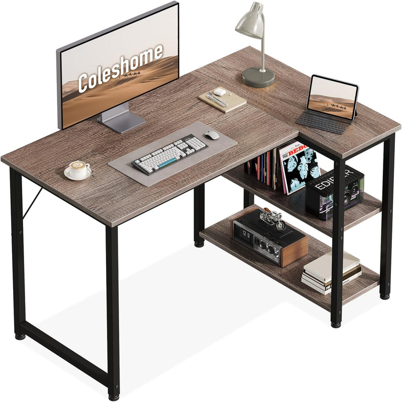 Gaming Desk 100x70CM Corner with Reversible Shelf