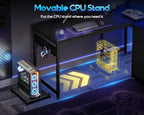 Gaming Desk L-Shape with 4 Drawers 110x80CM