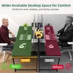 Gaming Desk with 6 Fabric Drawers Monitor Stand