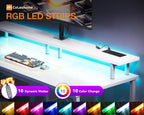 Gaming Desk with LED Lights 120x50CM Carbon
