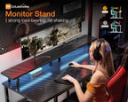 Gaming Desk with LED Lights 120x50CM Carbon