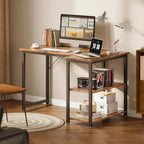 Gaming Desk with Reversible Shelves