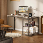 Gaming Desk with Reversible Shelves