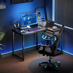 Gaming Desk with Reversible Shelves