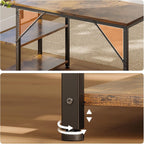 Gaming Desk with Reversible Shelves