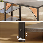 Gaming Desk with Reversible Shelves