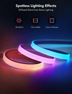 Rgbic 3m Neon Rope Gaming Lights Soft LED