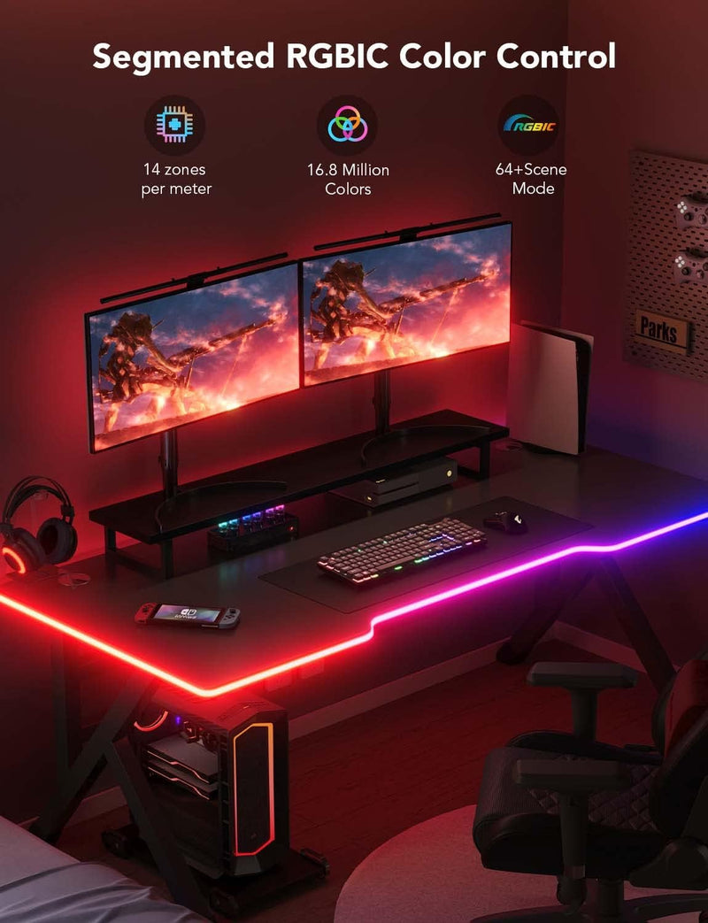 Rgbic 3m Neon Rope Gaming Lights Soft LED