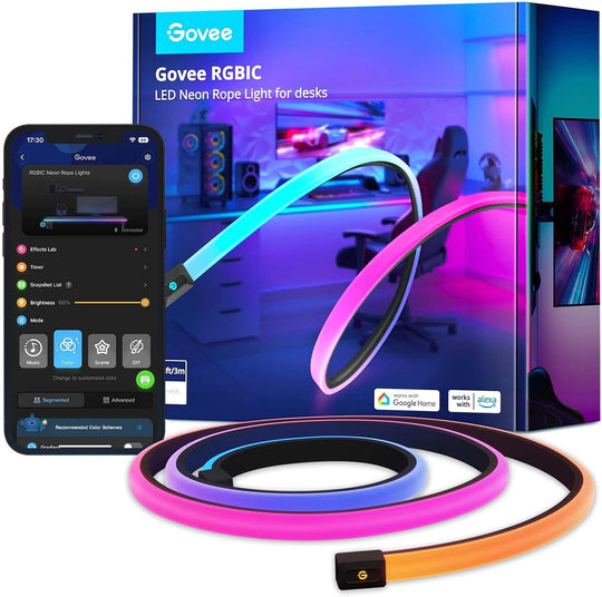 Rgbic 3m Neon Rope Gaming Lights Soft LED