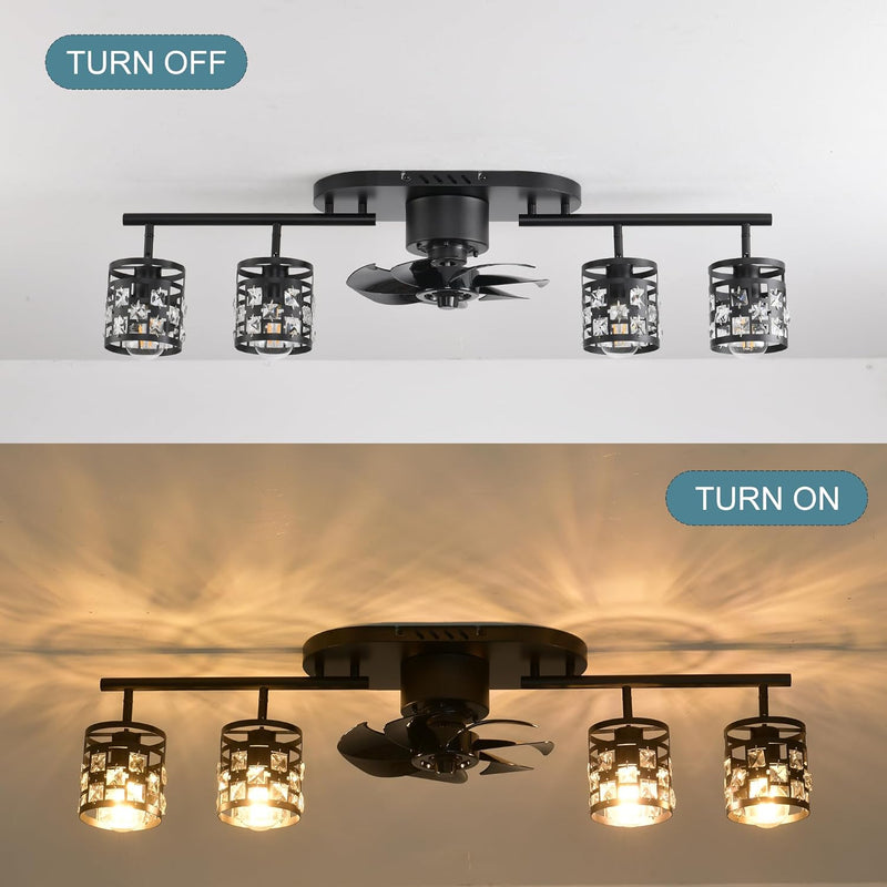 Ceiling Fan with Lights Industrial Style Farmhouse Lighting