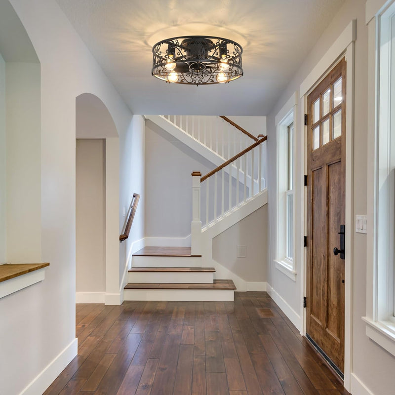 Ceiling Fan with Lights Industrial Style Farmhouse Lighting