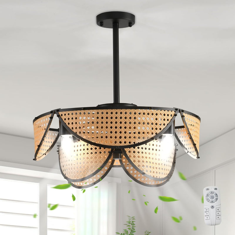 Ceiling Fan with Lights Industrial Style Farmhouse Lighting