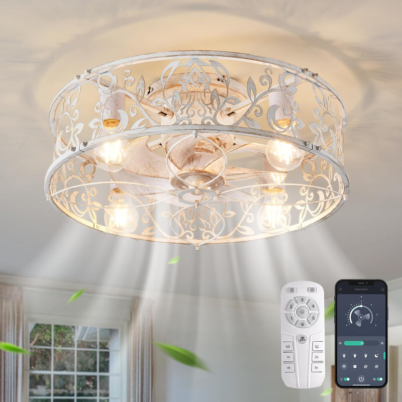 Ceiling Fan with Lights Industrial Style Farmhouse Lighting