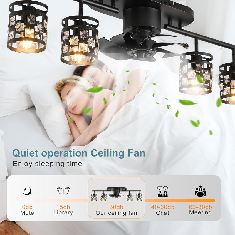 Ceiling Fan with Lights Industrial Style Farmhouse Lighting