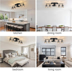 Ganeed Caged Ceiling Fan with Lights Industrial Style