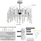 Ganeed Caged Ceiling Fan with Lights Industrial Style