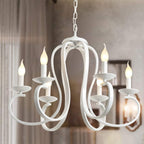 Chandeliers Retro Iron Pendant Chandelier Candle Rustic Hanging