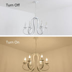 Chandeliers Retro Iron Pendant Chandelier Candle Rustic Hanging