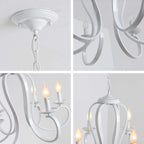 Chandeliers Retro Iron Pendant Chandelier Candle Rustic Hanging