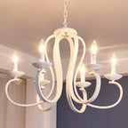 Chandeliers Retro Iron Pendant Chandelier Candle Rustic Hanging