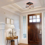 Ganeed Farmhouse Chandelier Matte Metal Modern Hanging Lamp
