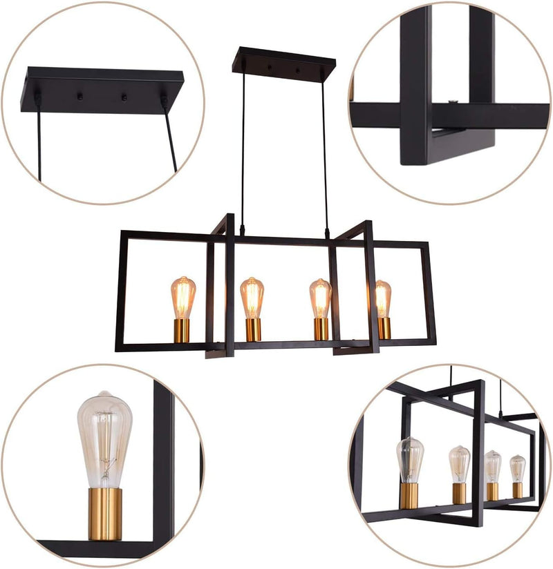 Modern Ceiling Light Pendant Hanging 4 Lights
