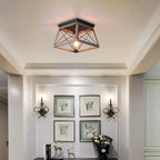 Ganeed Farmhouse Chandelier Matte Metal Modern Hanging Lamp